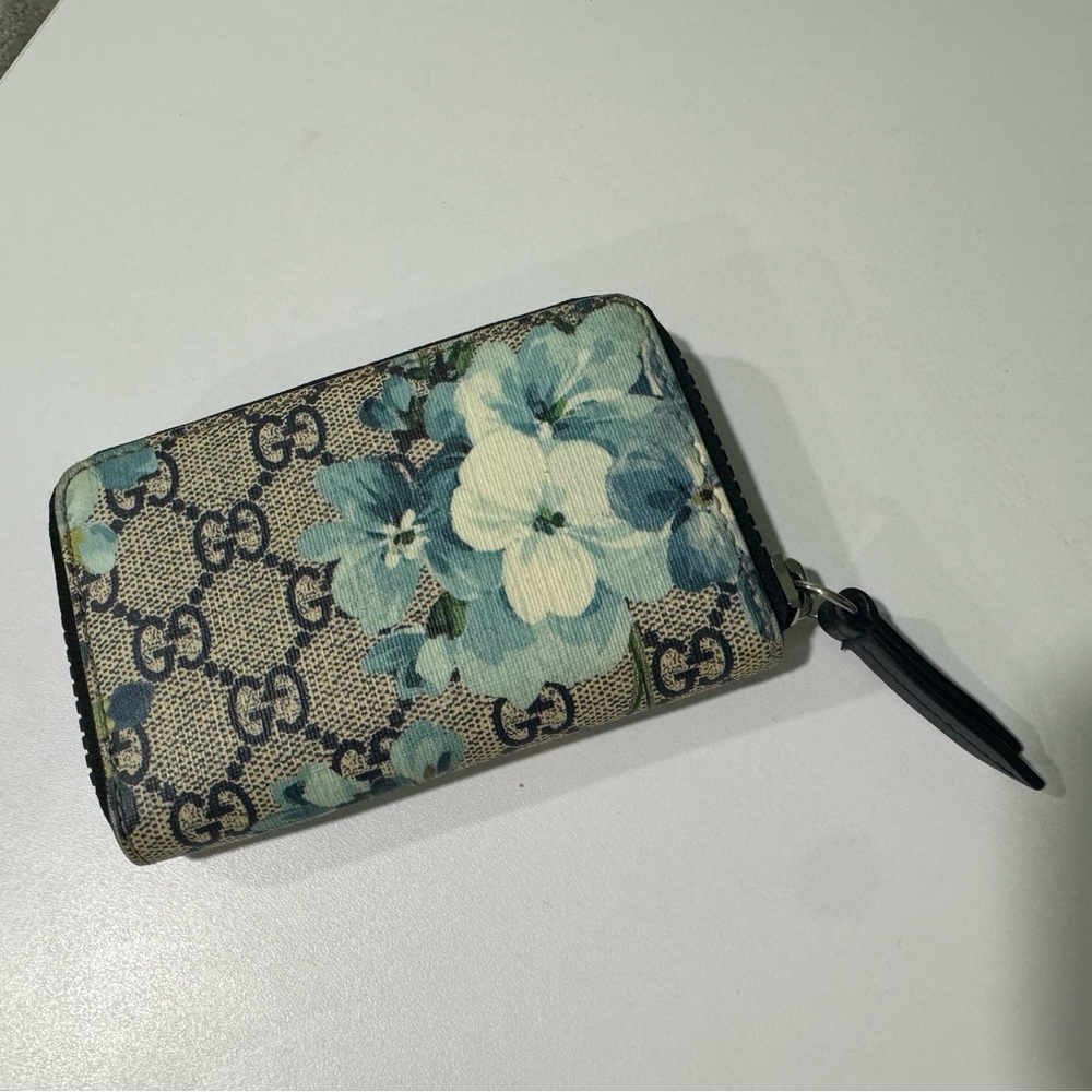 Gucci Blue Floral Women's Wallet